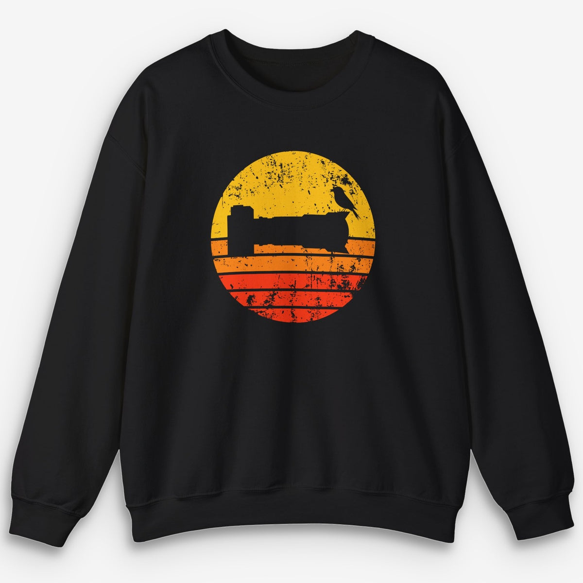 Sunset Bird Camera Sweatshirt