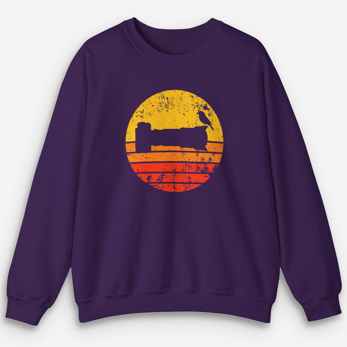 Sunset Bird Camera Sweatshirt