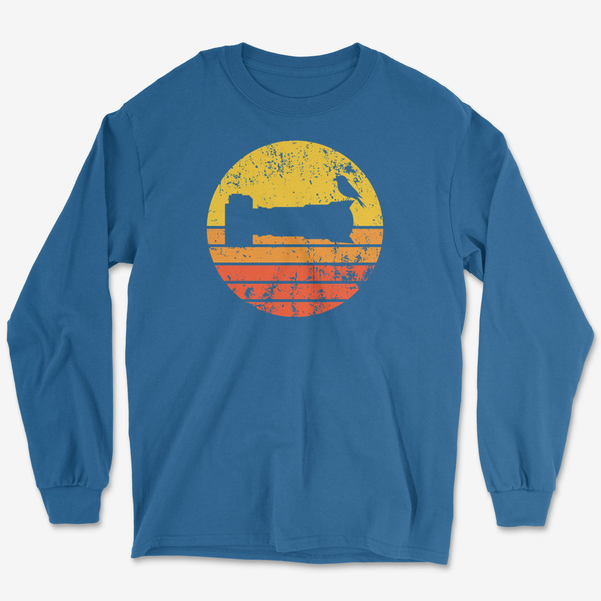 Sunset Bird Camera Long Sleeve Tee