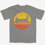 Sunset Bird Camera Heavyweight Tee