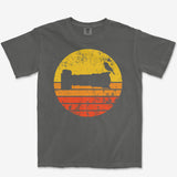 Sunset Bird Camera Heavyweight Tee