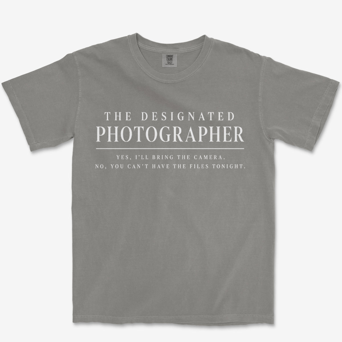 The Designated Photographer Editorial Heavyweight Tee