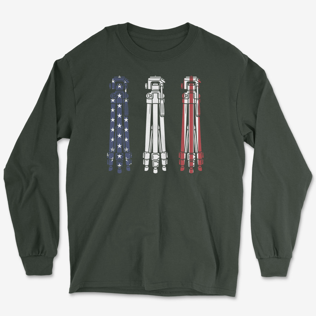 Tripod Triptych Long Sleeve Tee