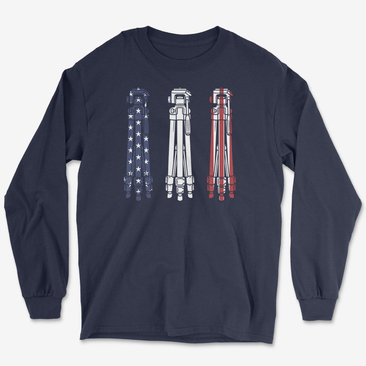 Tripod Triptych Long Sleeve Tee
