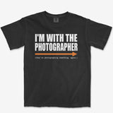 With The Photographer Tee — black