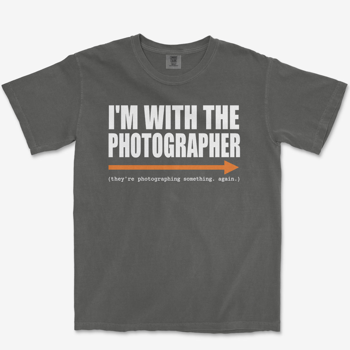 With The Photographer Tee — pepper