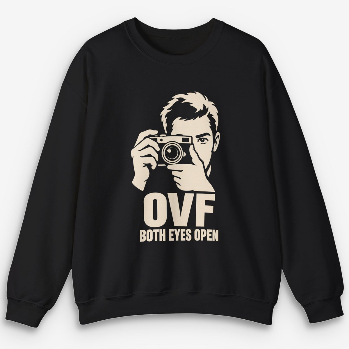 OVF Both Eyes Open Cream Sweatshirt