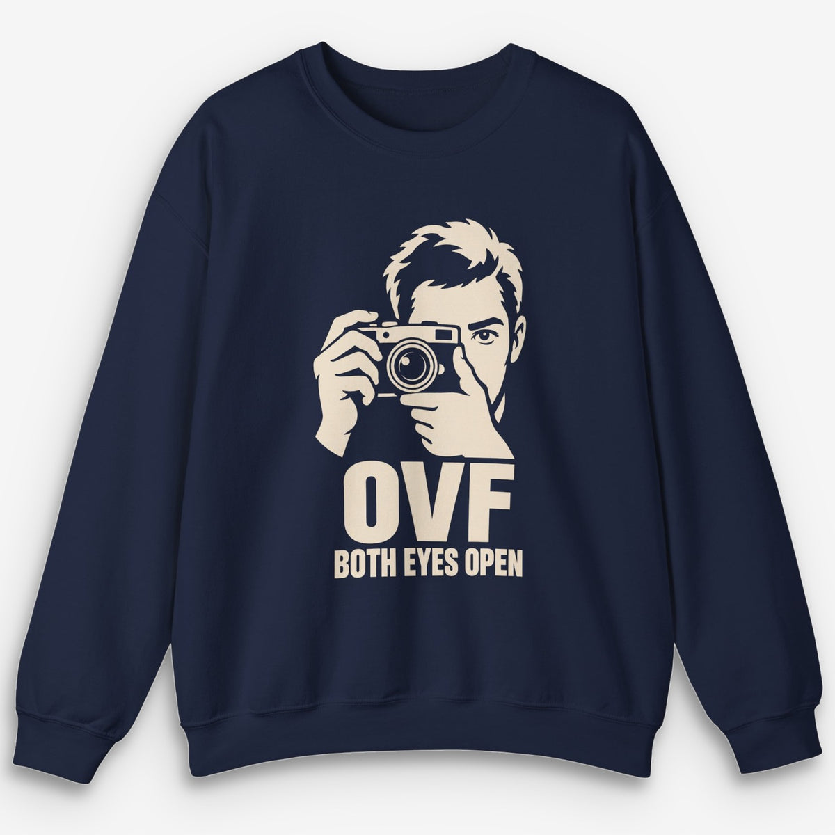 OVF Both Eyes Open Cream Sweatshirt