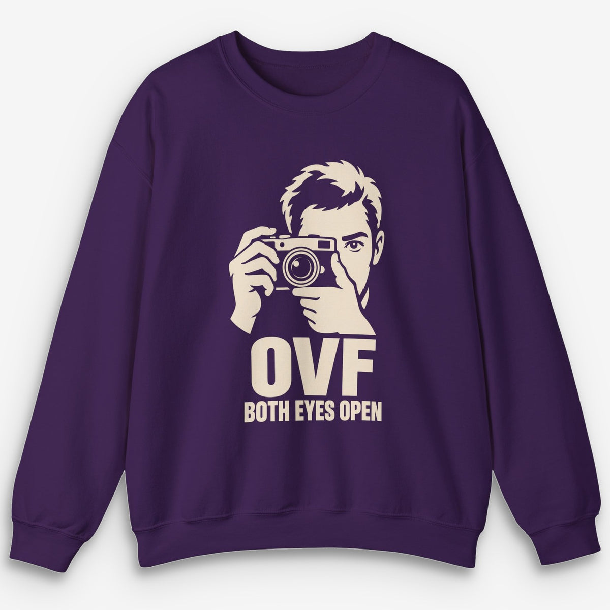 OVF Both Eyes Open Cream Sweatshirt