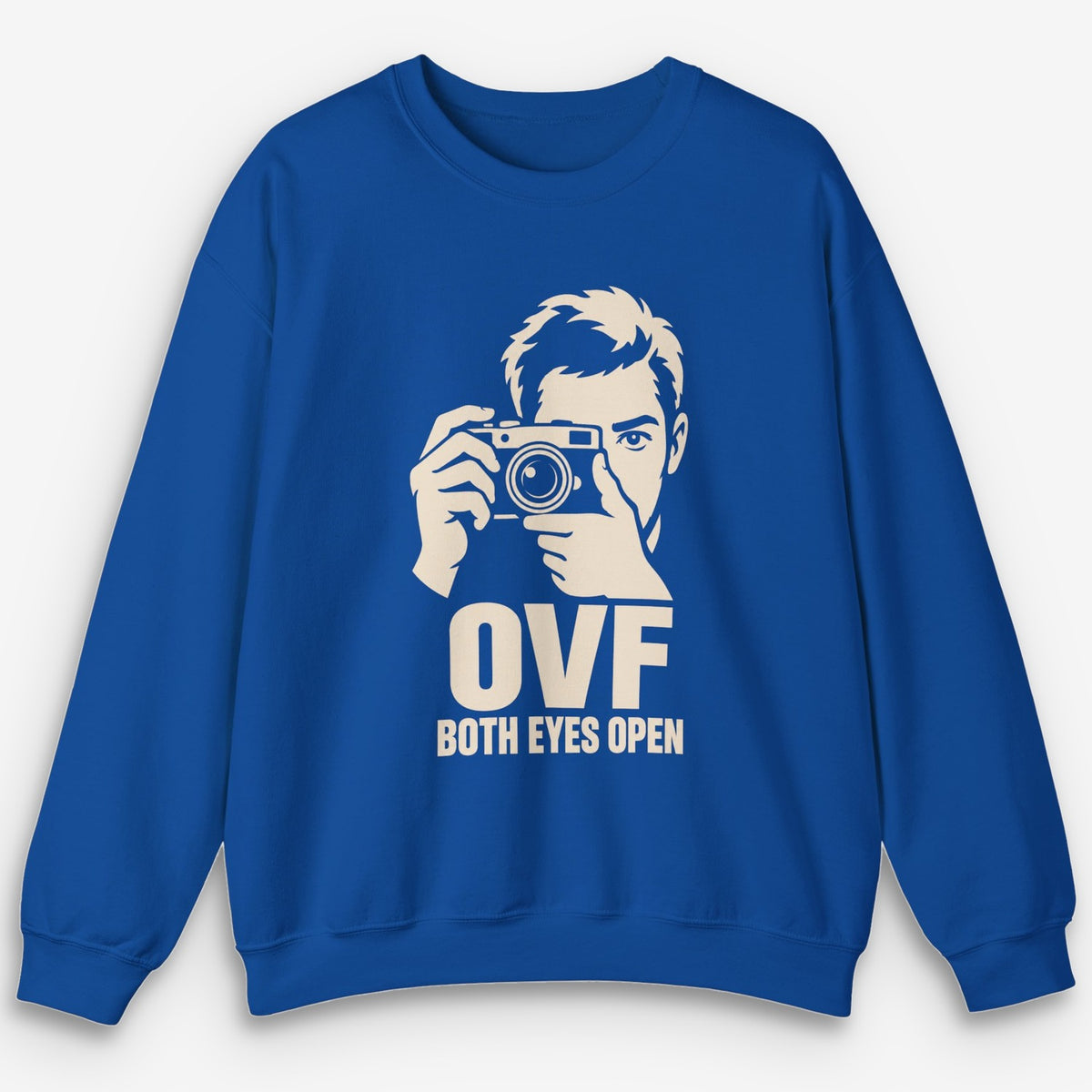 OVF Both Eyes Open Cream Sweatshirt
