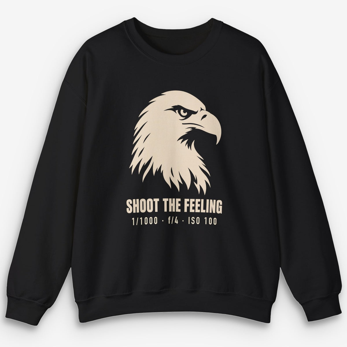 Shoot The Feeling Eagle Head Cream Sweatshirt