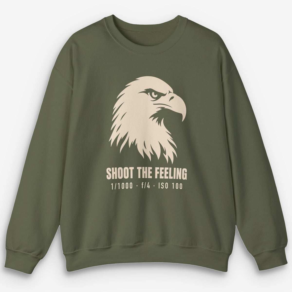 Shoot The Feeling Eagle Head Cream Sweatshirt