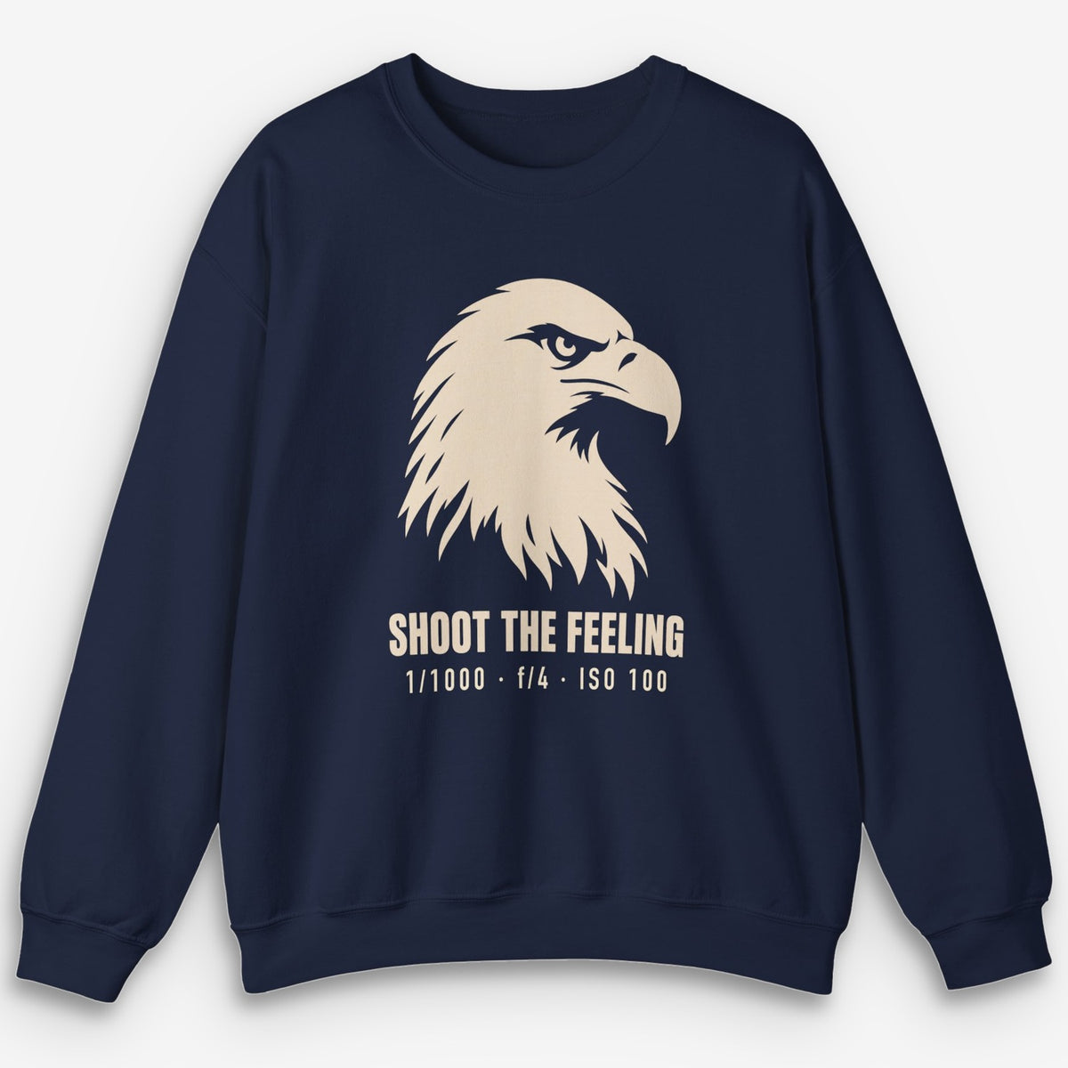 Shoot The Feeling Eagle Head Cream Sweatshirt