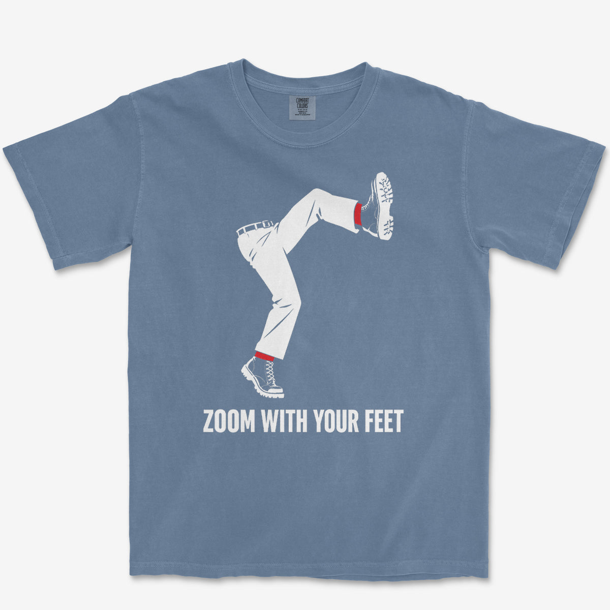 X336-v1 Tee — blue jean