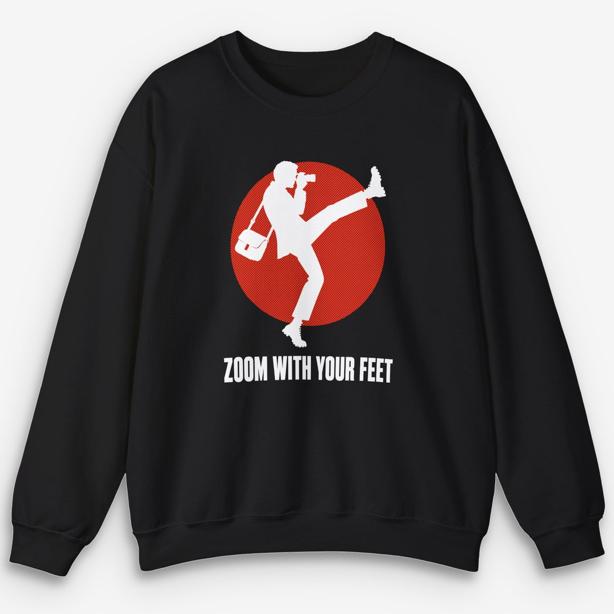 Zoom With Your Feet Walker Red Disc Sweatshirt