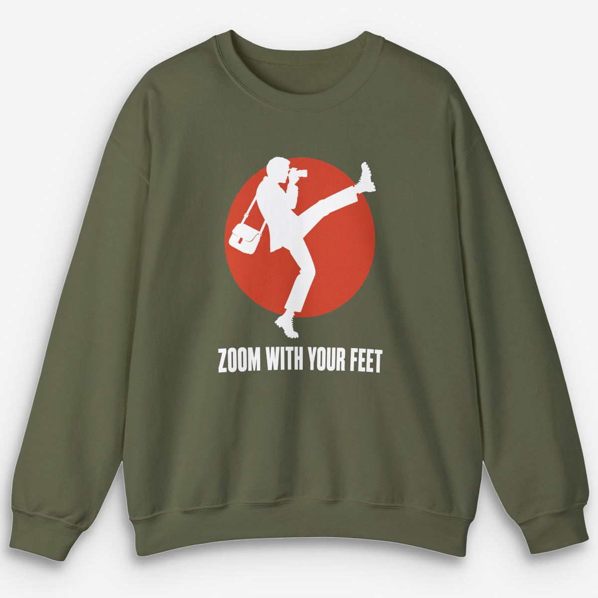 Zoom With Your Feet Walker Red Disc Sweatshirt