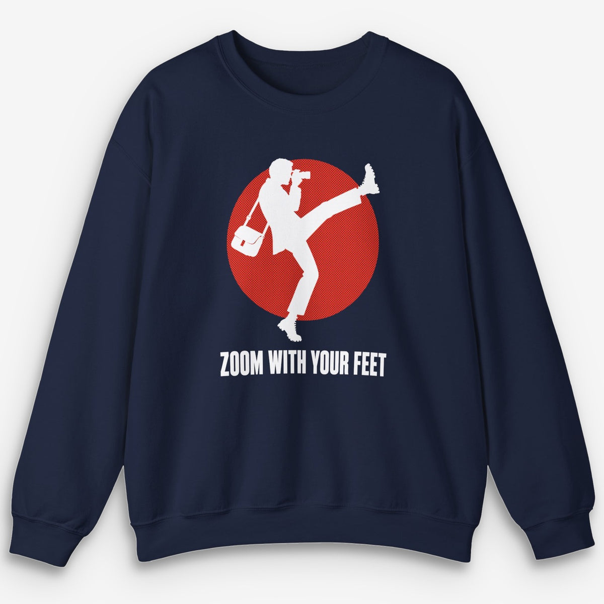 Zoom With Your Feet Walker Red Disc Sweatshirt