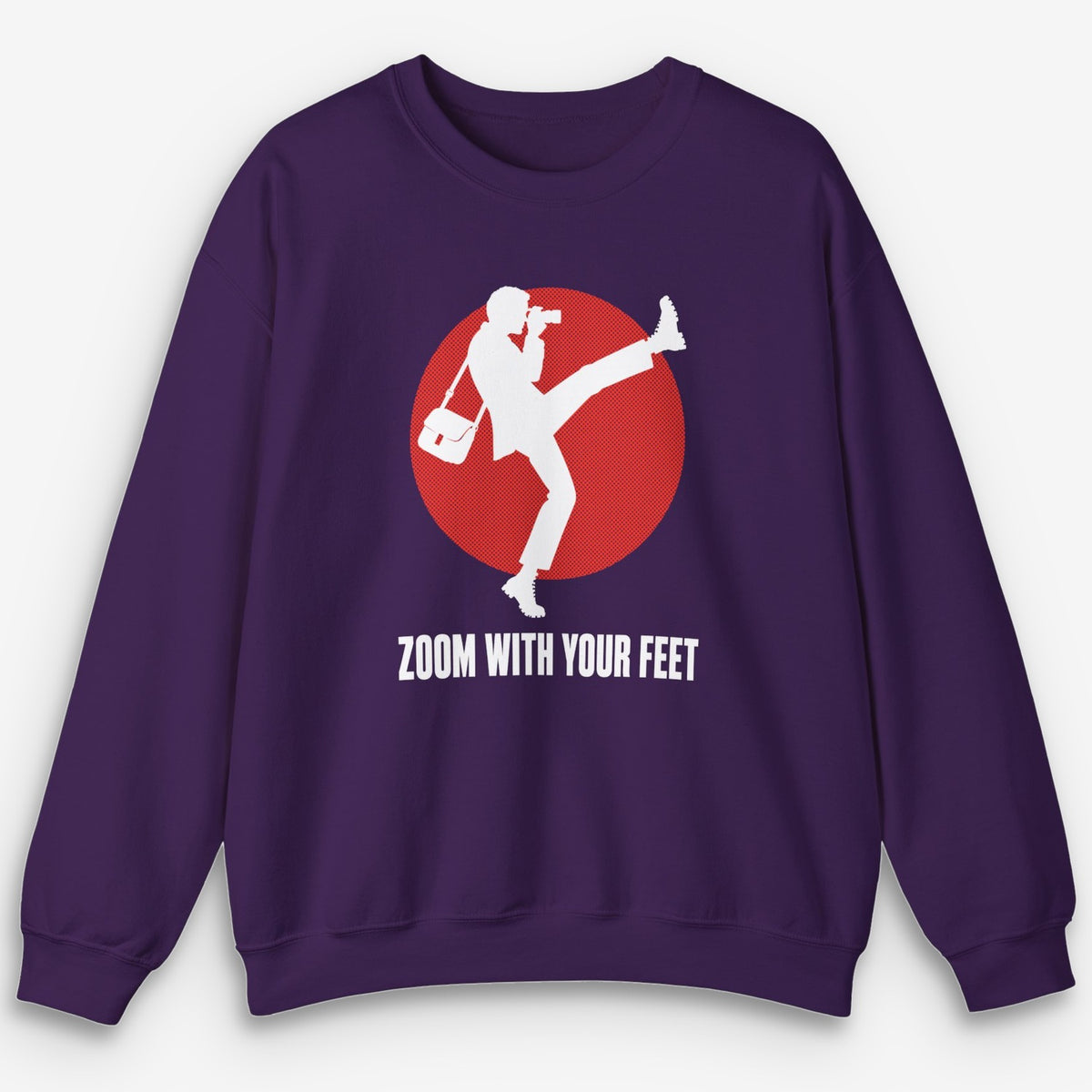 Zoom With Your Feet Walker Red Disc Sweatshirt