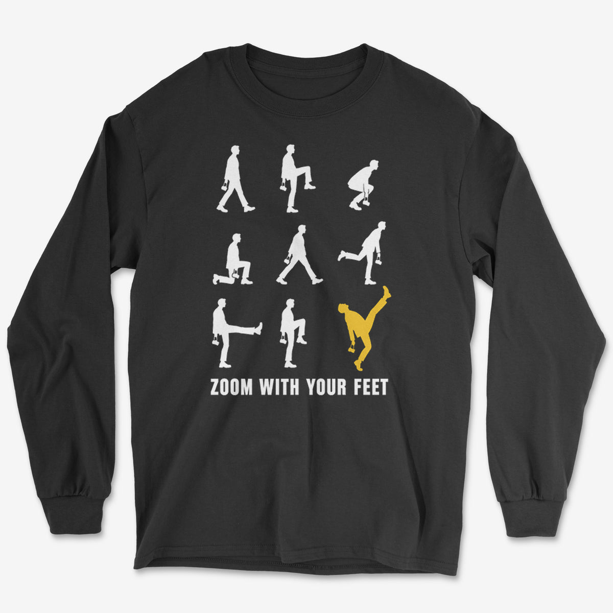 Zoom With Your Feet Nine Walks Long Sleeve Tee
