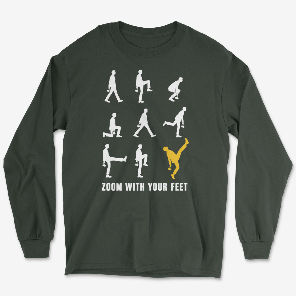 Zoom With Your Feet Nine Walks Long Sleeve Tee