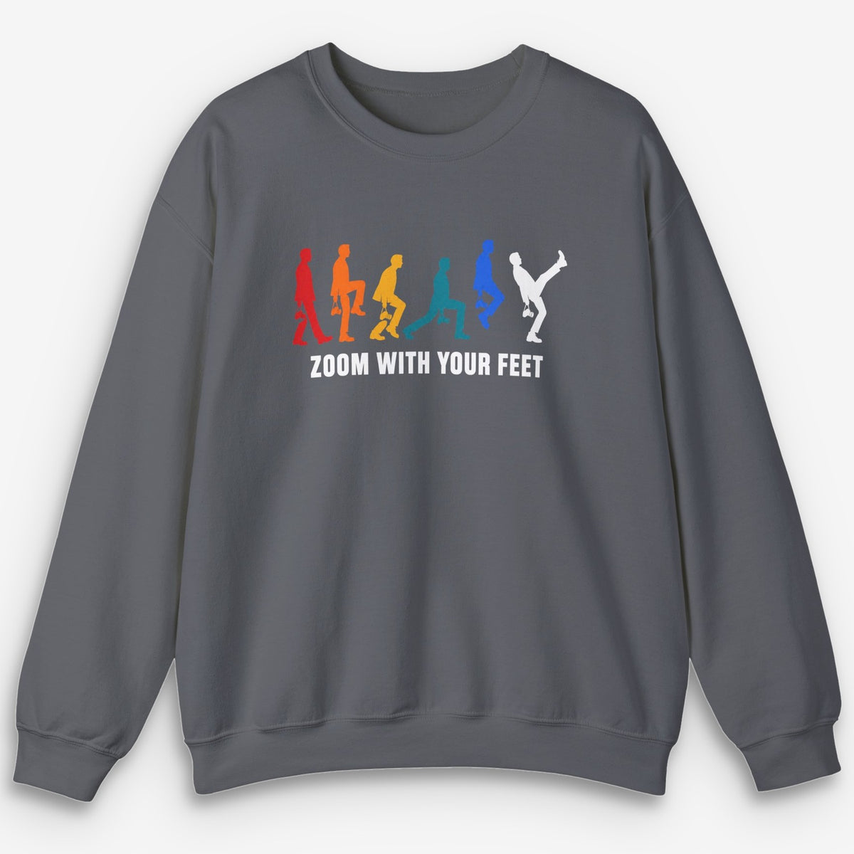 Zoom With Your Feet Walk Cycle Color Sweatshirt