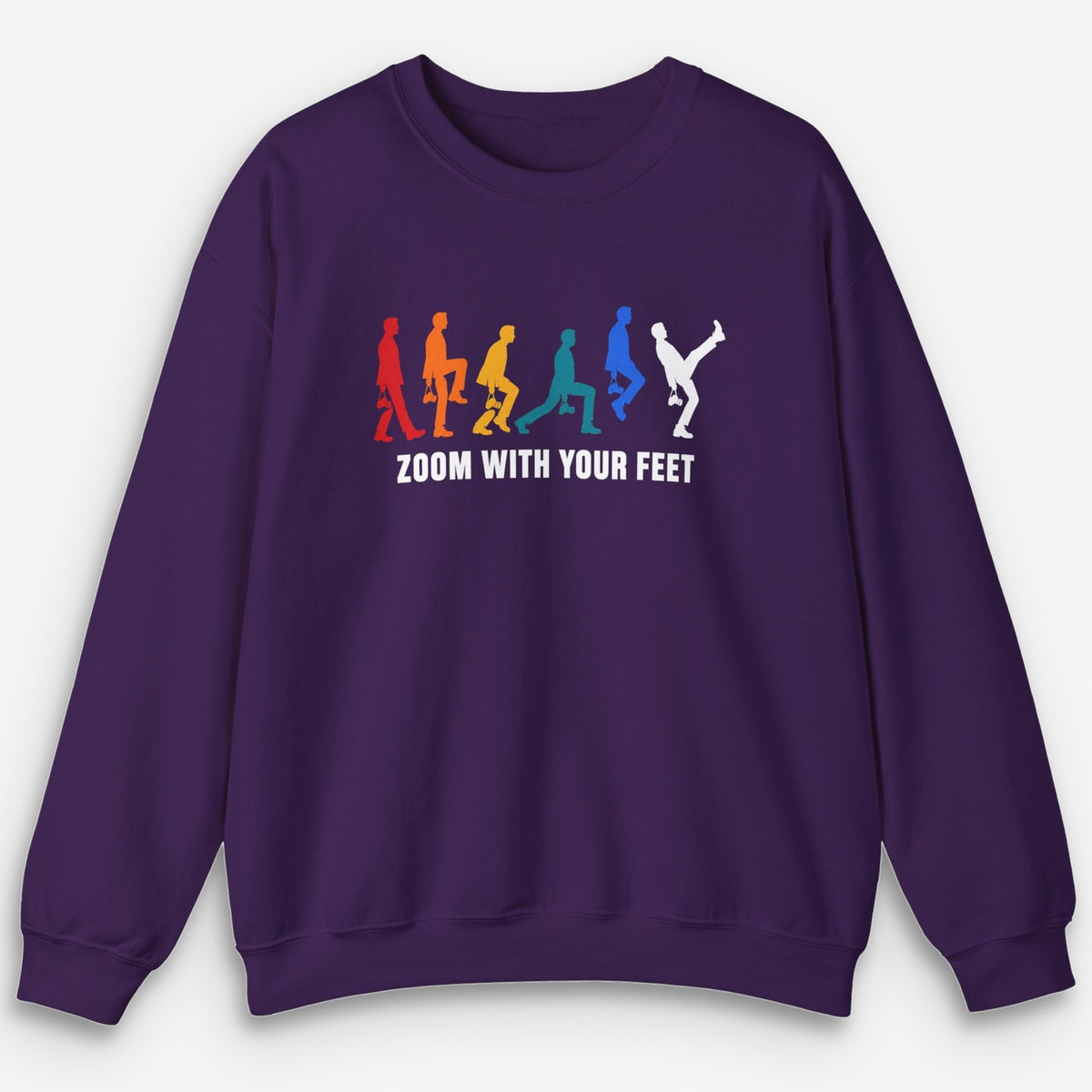 Zoom With Your Feet Walk Cycle Color Sweatshirt
