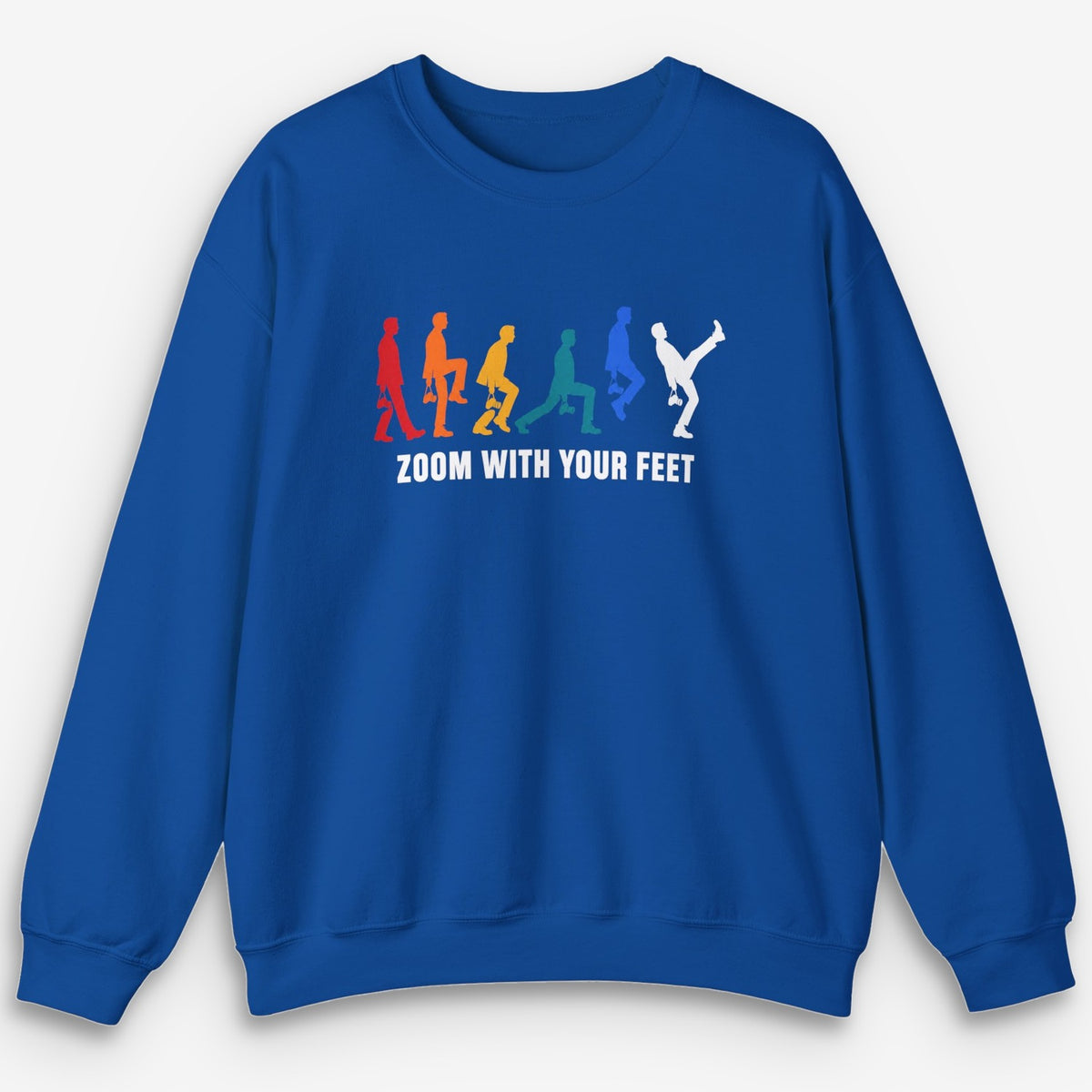 Zoom With Your Feet Walk Cycle Color Sweatshirt