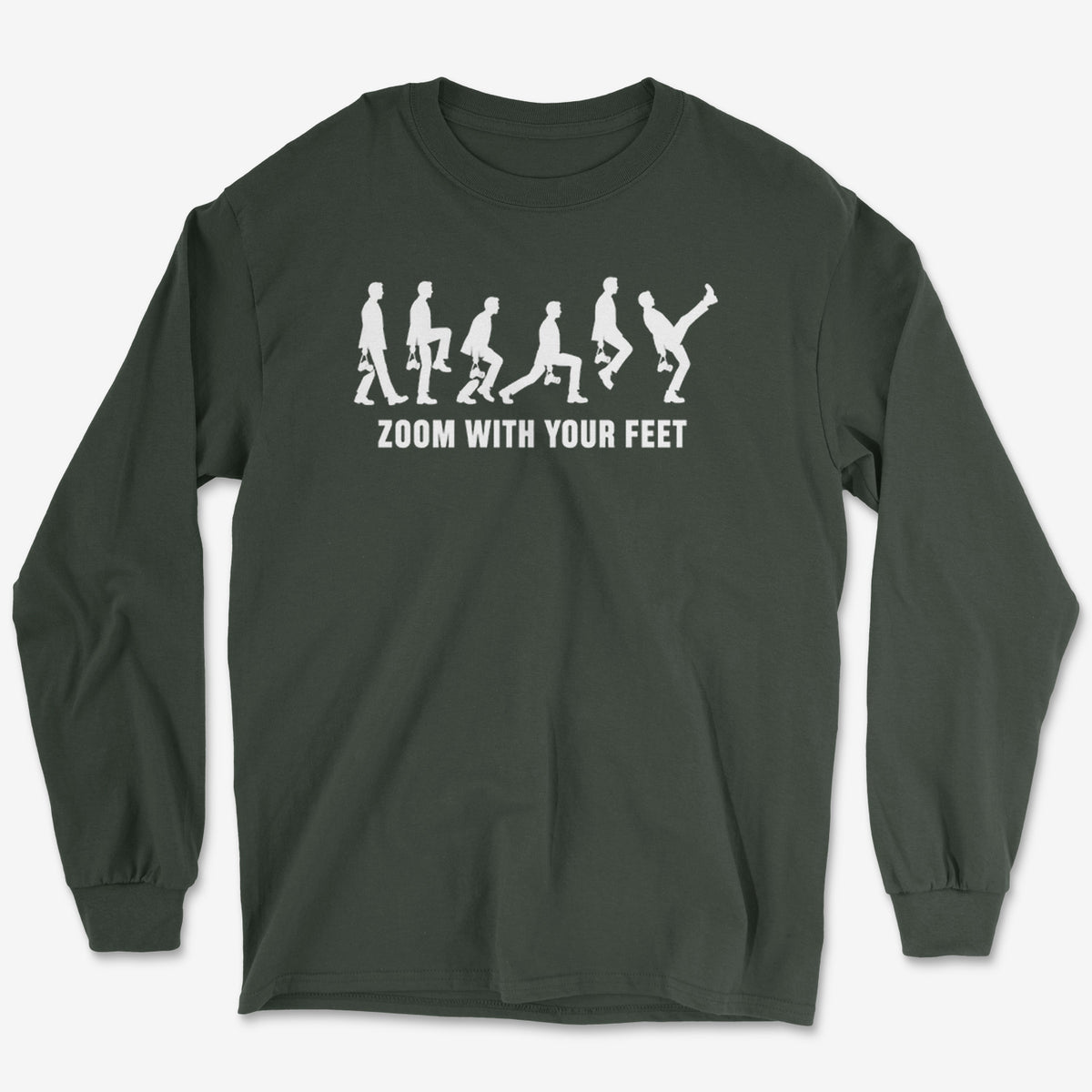 Zoom With Your Feet Walk Cycle Long Sleeve Tee