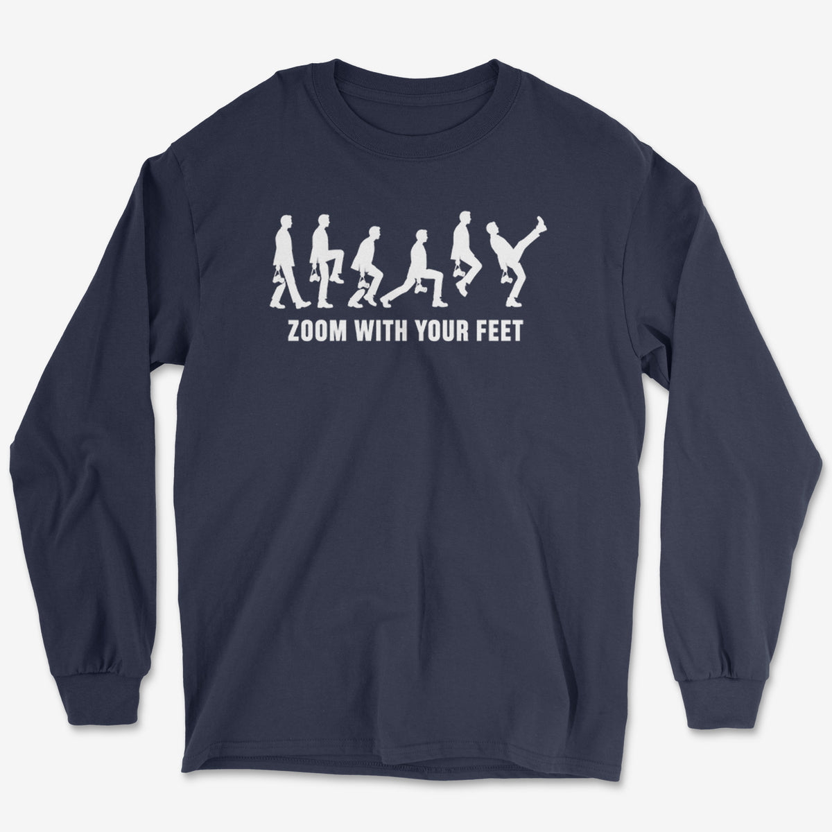 Zoom With Your Feet Walk Cycle Long Sleeve Tee