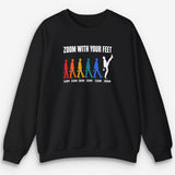 Zoom With Your Feet Focal Lengths Color Sweatshirt