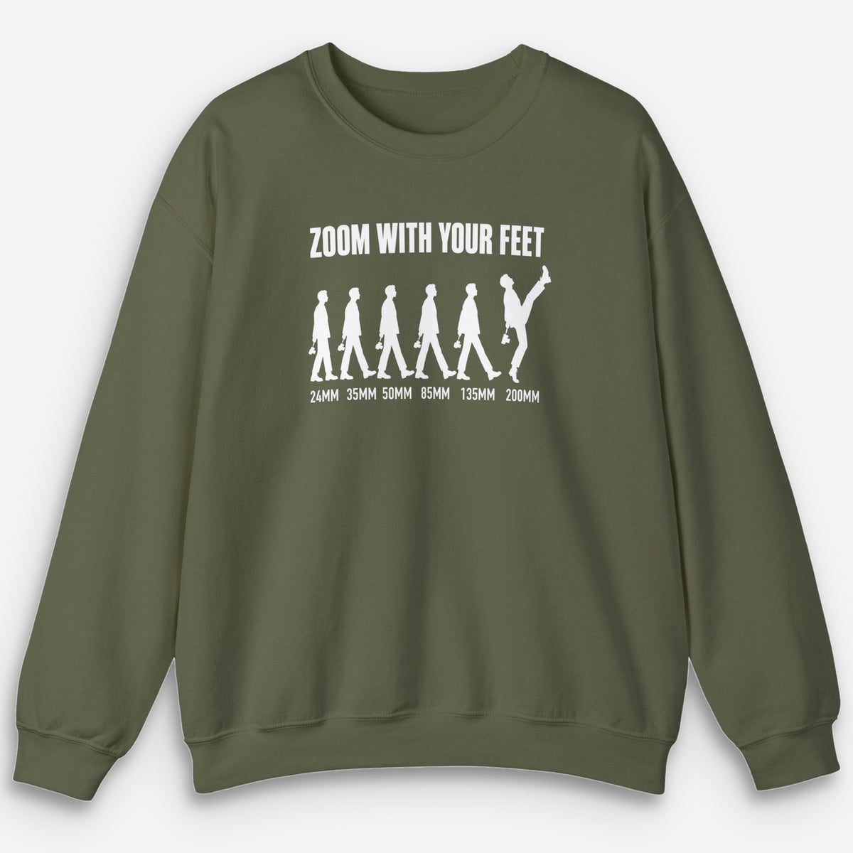 Zoom With Your Feet Focal Lengths Sweatshirt