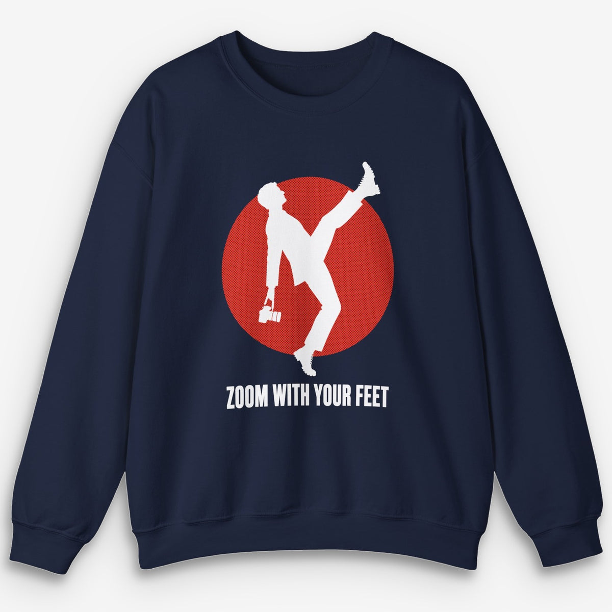 Zoom With Your Feet High Kick Red Disc Sweatshirt