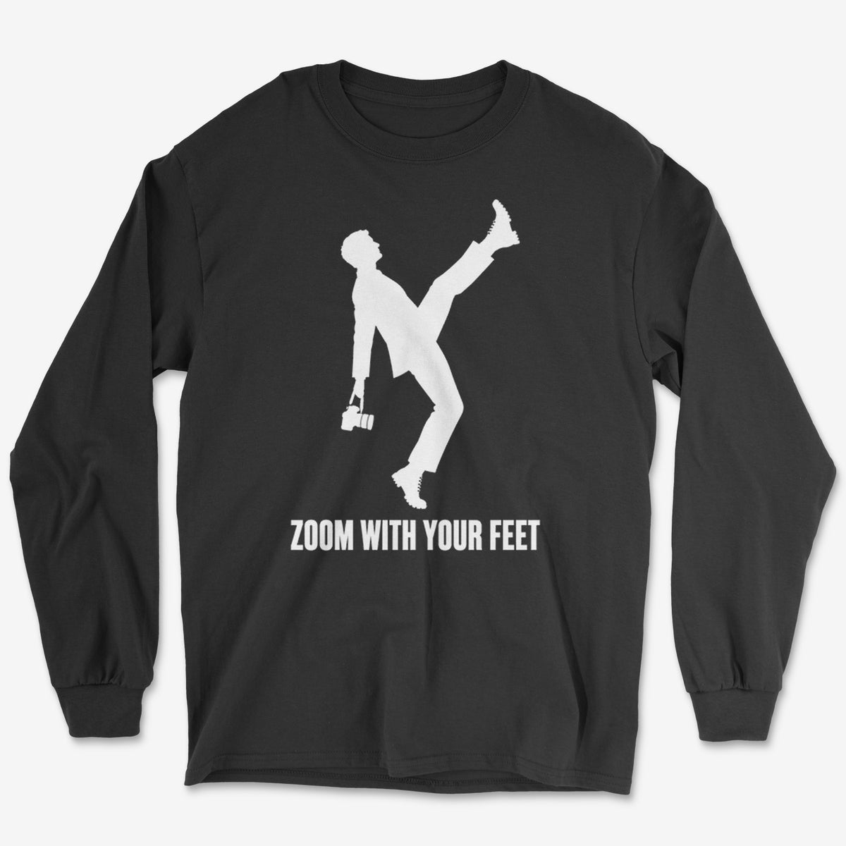 Zoom With Your Feet High Kick Long Sleeve Tee