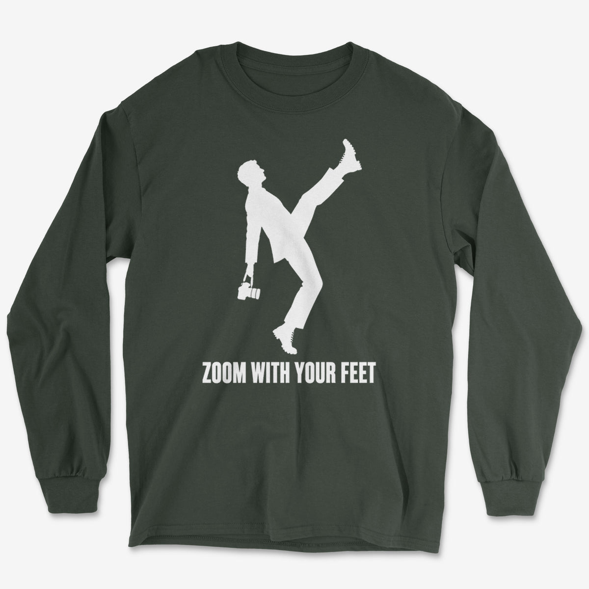 Zoom With Your Feet High Kick Long Sleeve Tee