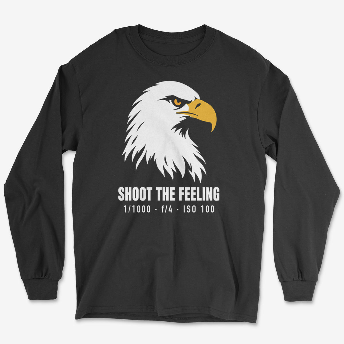 Shoot The Feeling Eagle Head Color Long Sleeve Tee