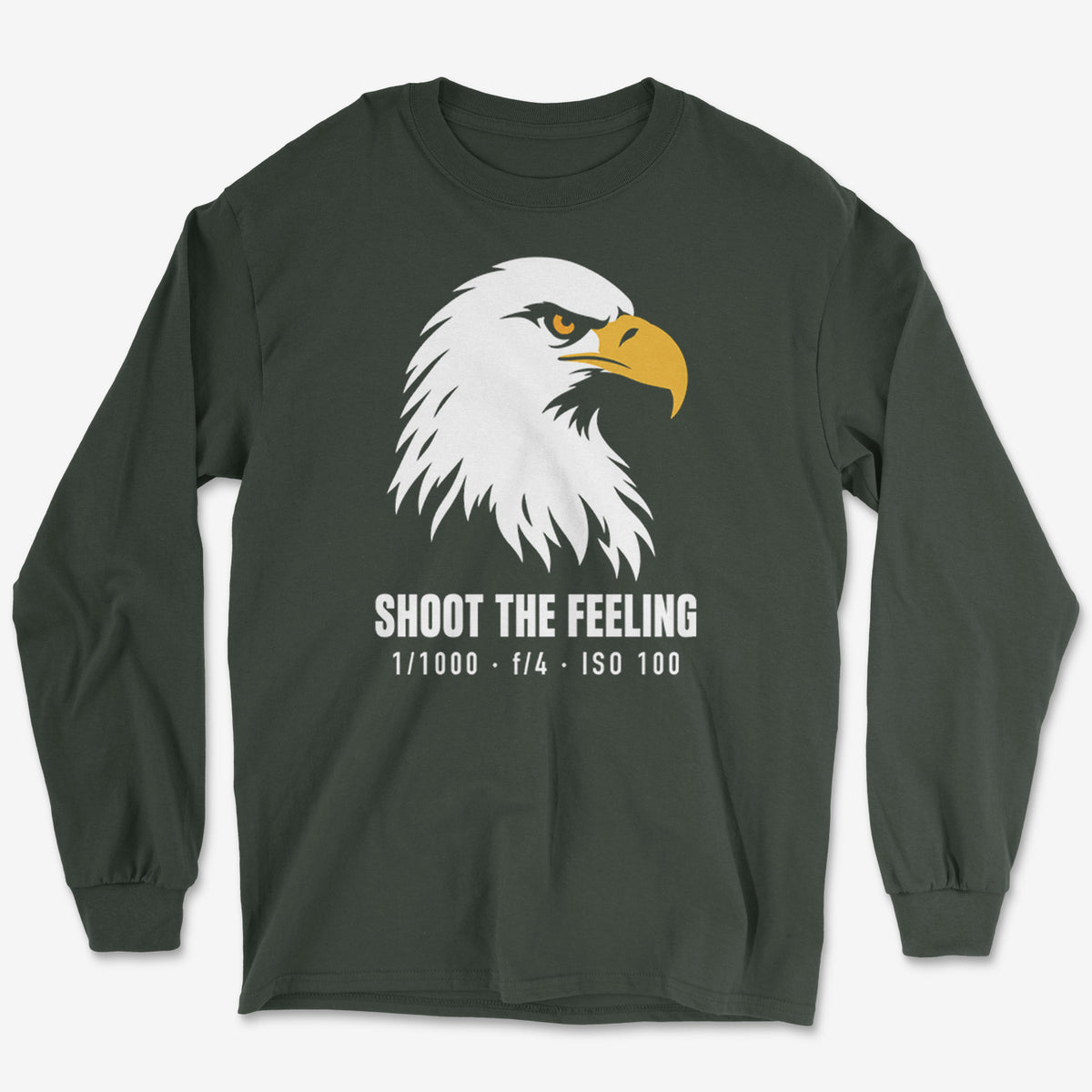 Shoot The Feeling Eagle Head Color Long Sleeve Tee