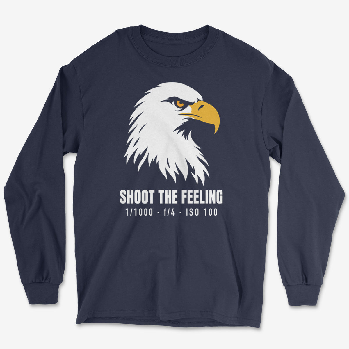Shoot The Feeling Eagle Head Color Long Sleeve Tee