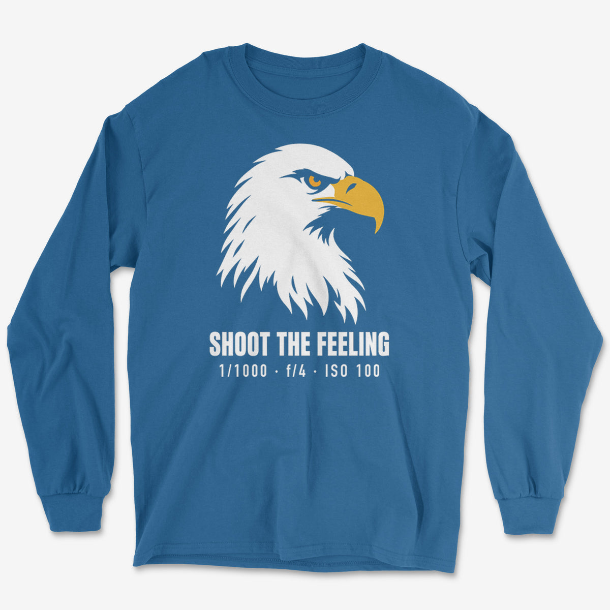 Shoot The Feeling Eagle Head Color Long Sleeve Tee