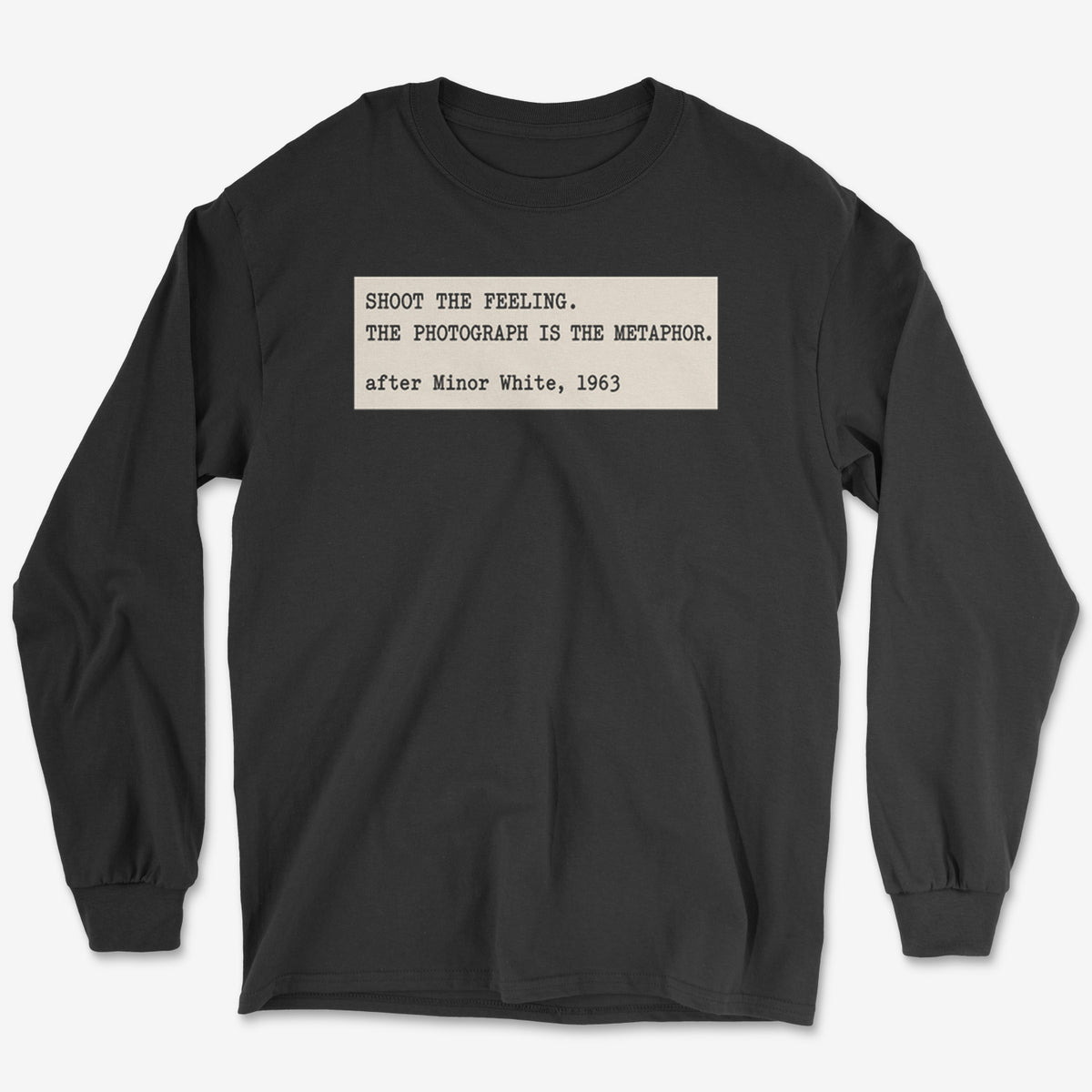 Shoot The Feeling Index Card Long Sleeve Tee