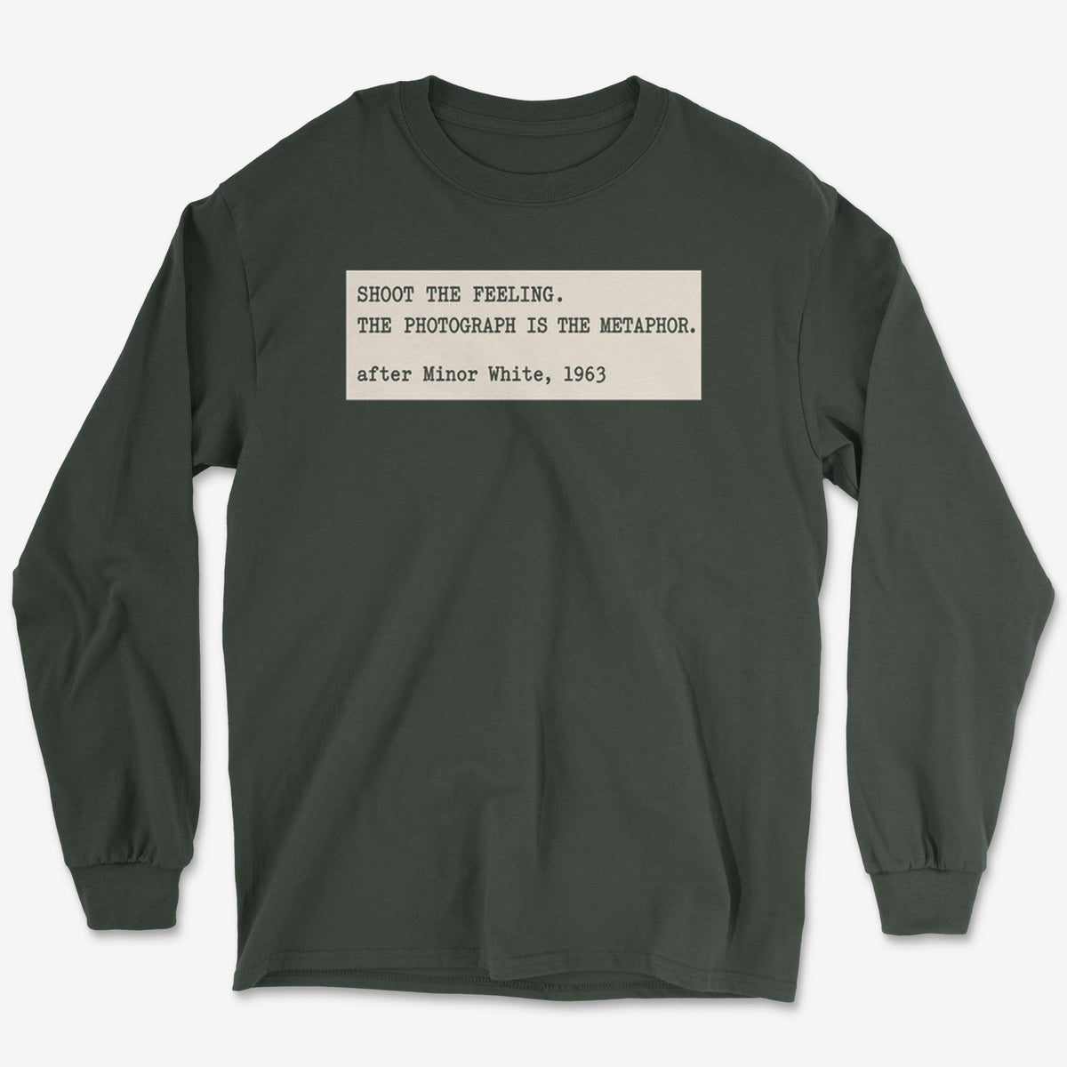 Shoot The Feeling Index Card Long Sleeve Tee