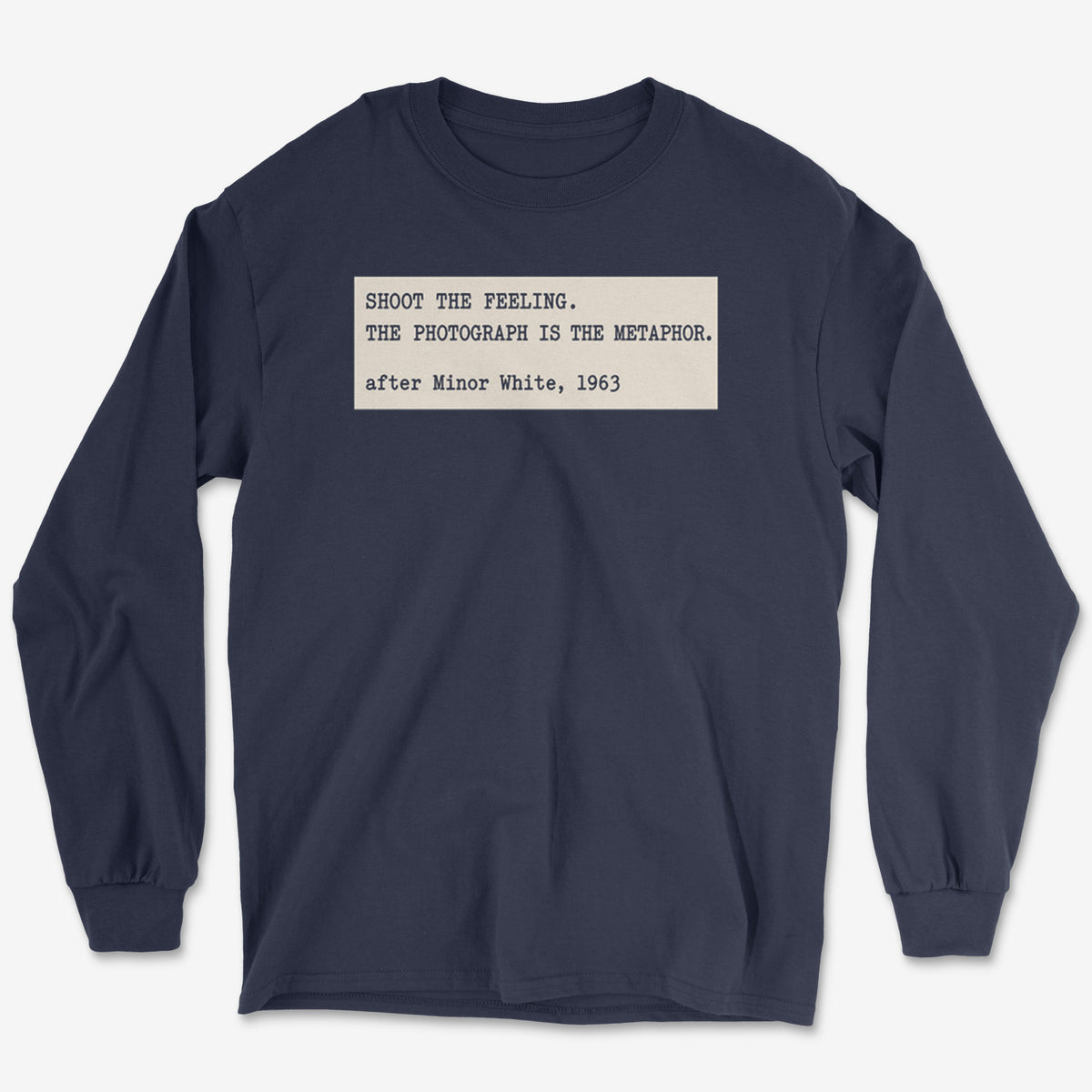 Shoot The Feeling Index Card Long Sleeve Tee