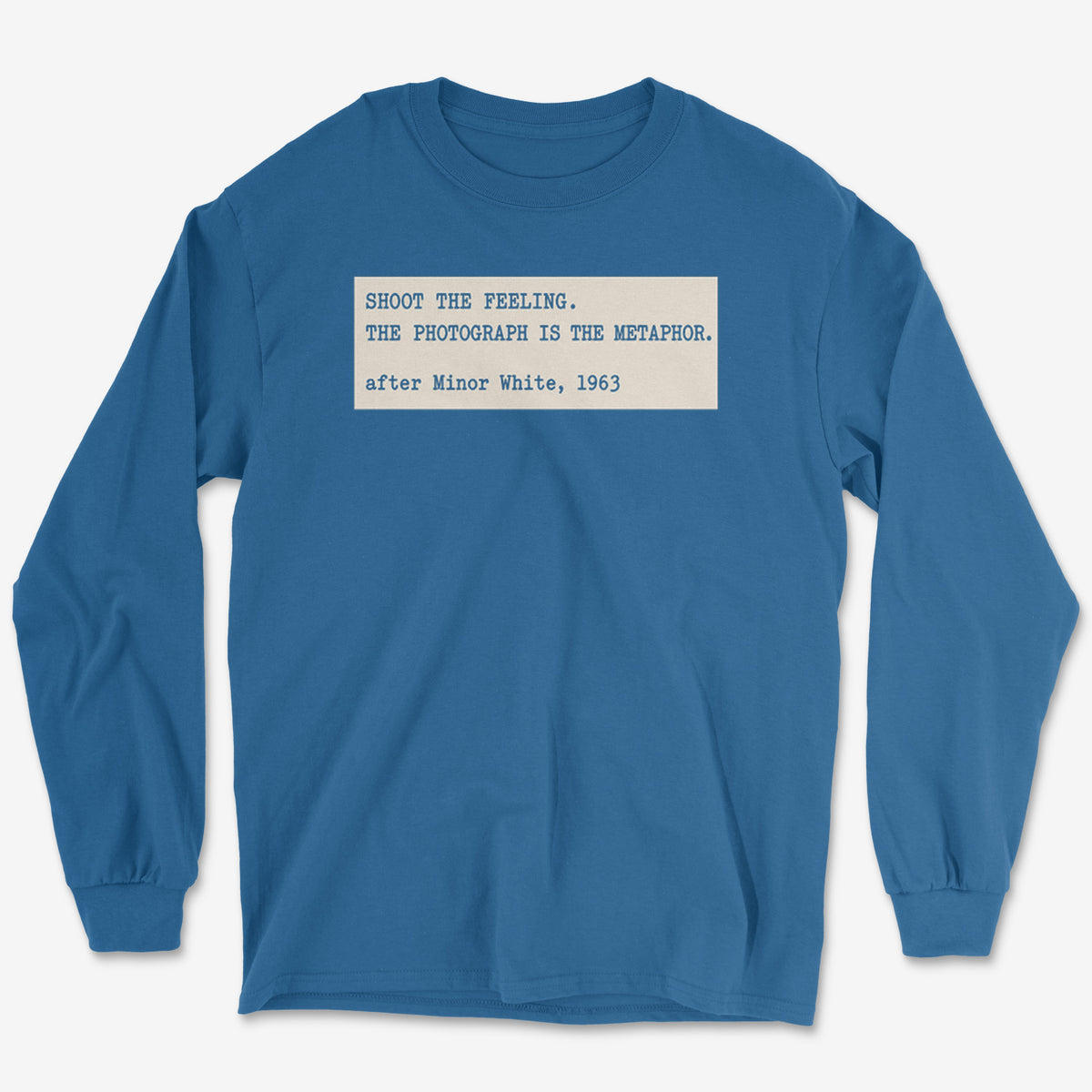 Shoot The Feeling Index Card Long Sleeve Tee