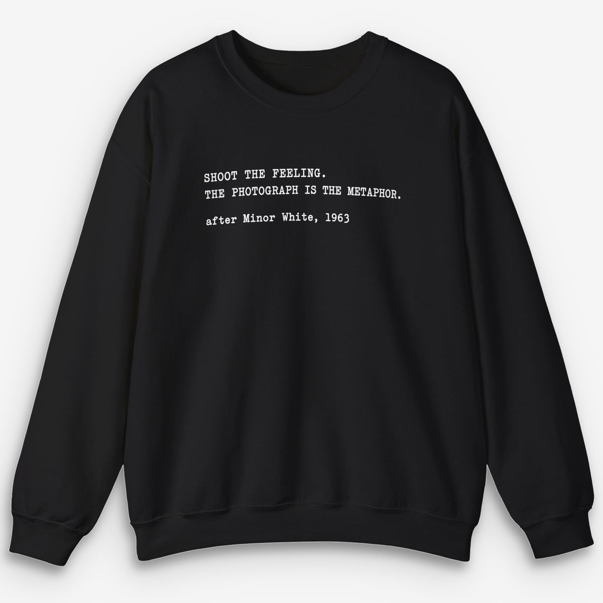 Shoot The Feeling Minor White Sweatshirt