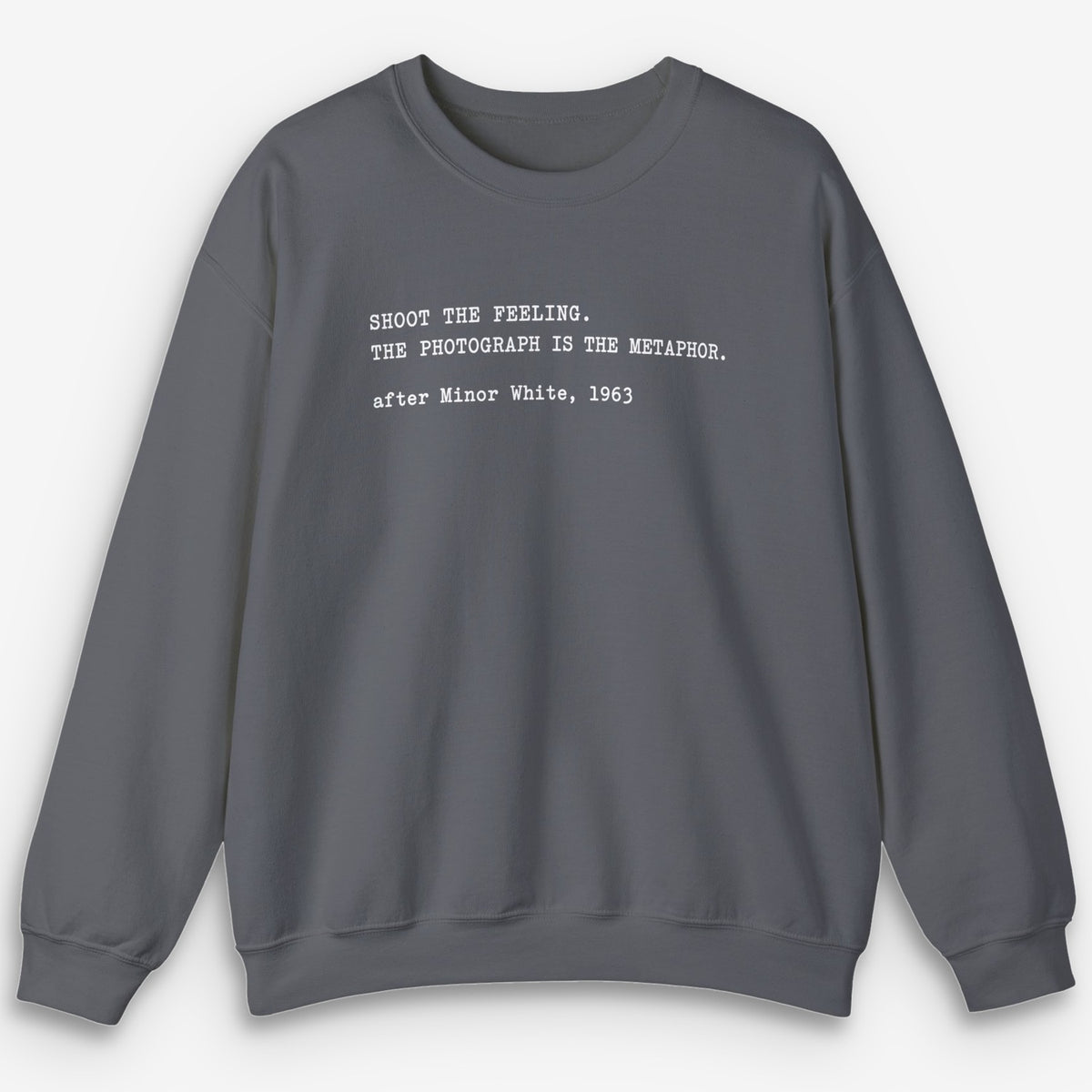 Shoot The Feeling Minor White Sweatshirt