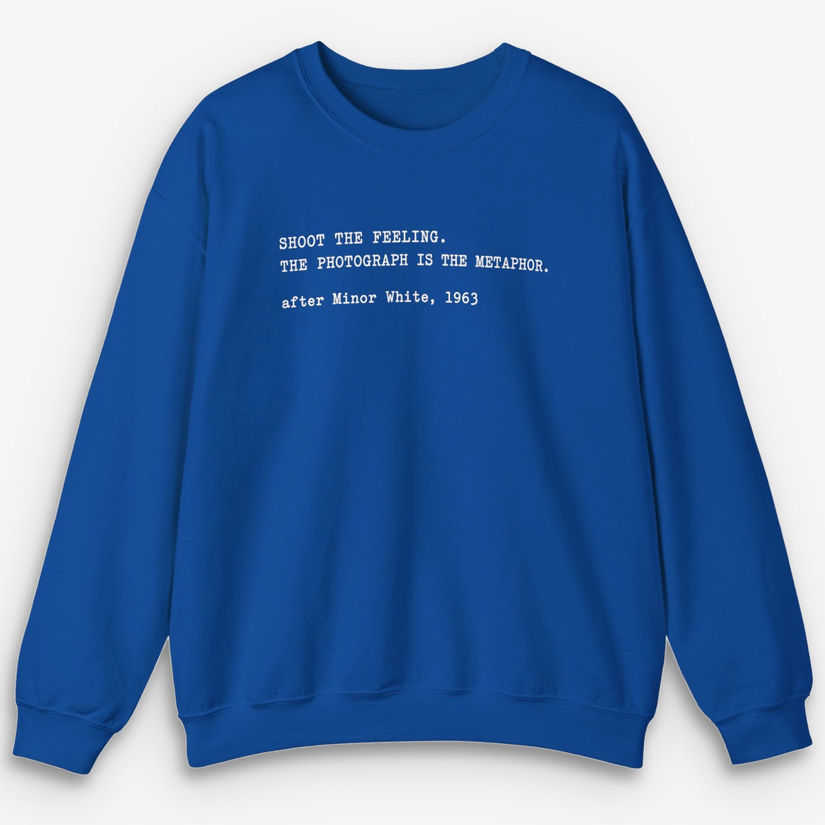 Shoot The Feeling Minor White Sweatshirt
