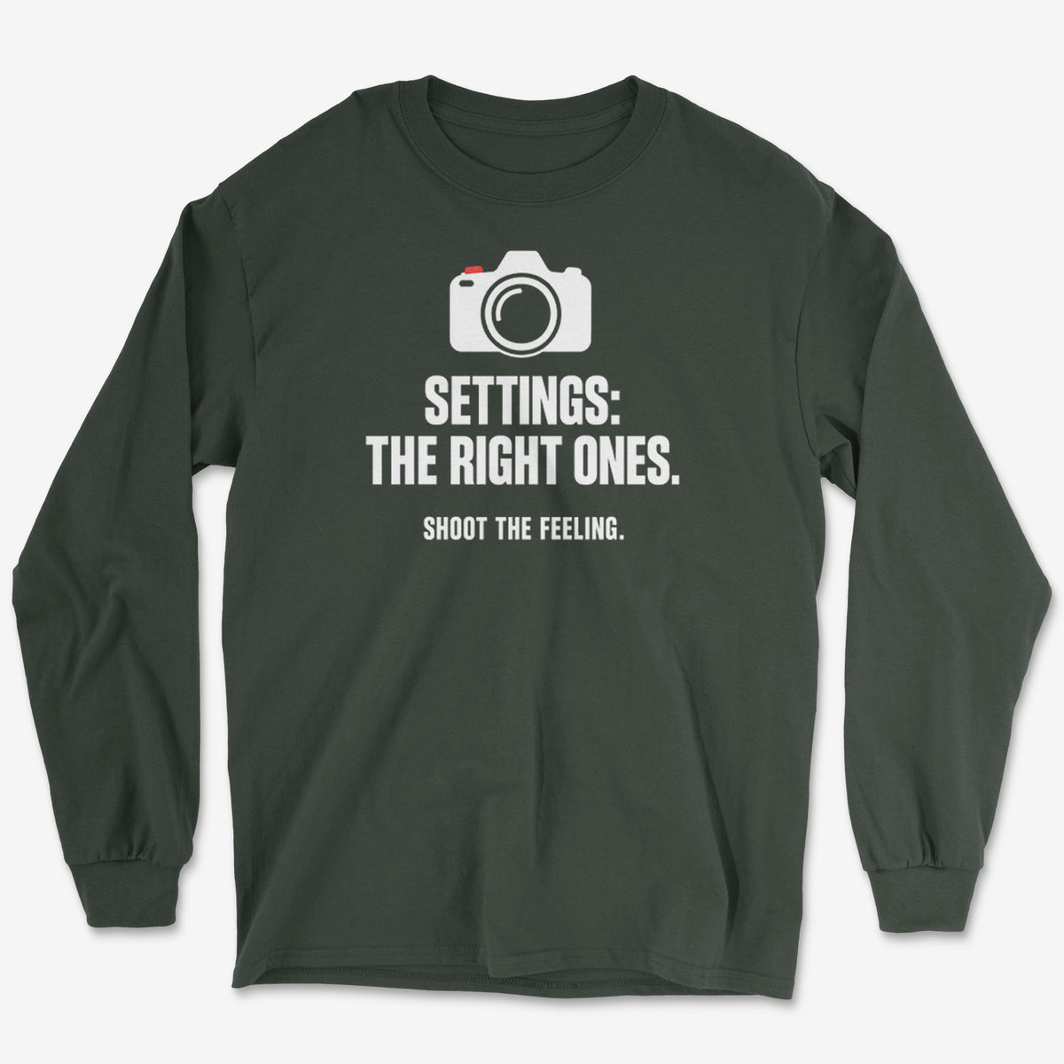 Shoot The Feeling Right Settings Long Sleeve Tee