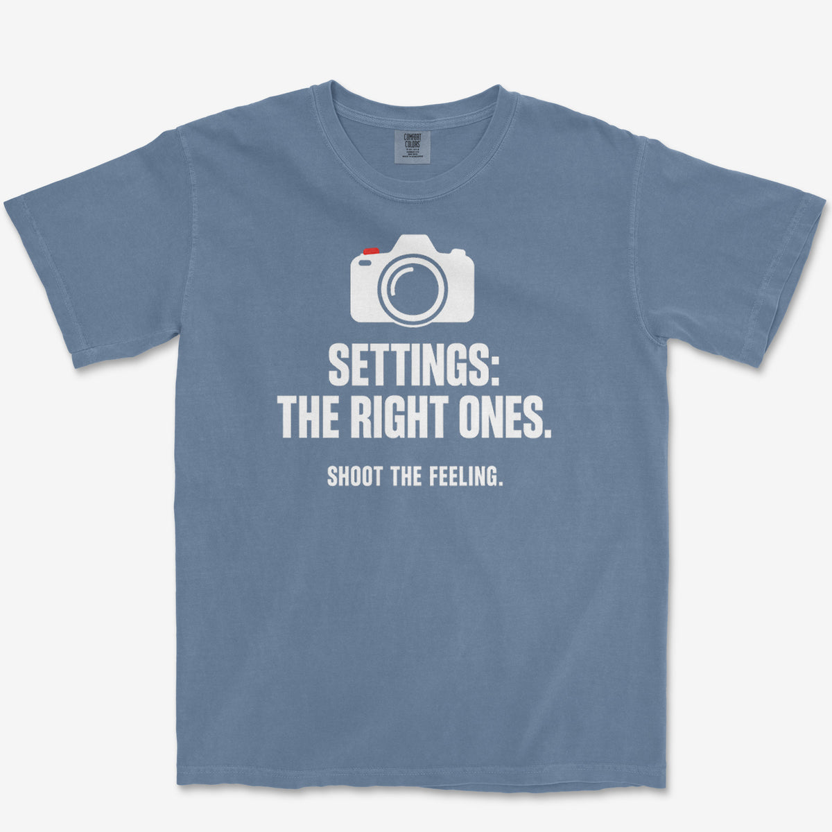X355-v1 Tee — blue jean