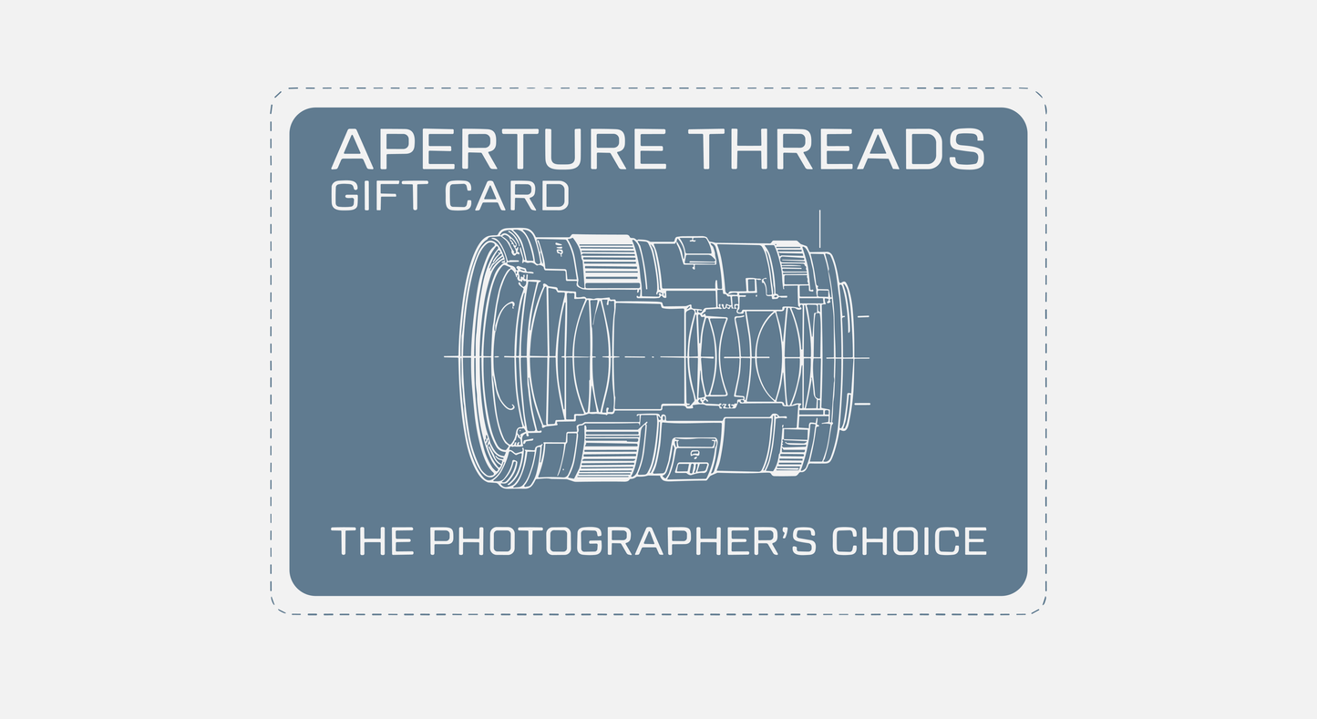 Aperture Threads Gift Card - The Photographer's Choice