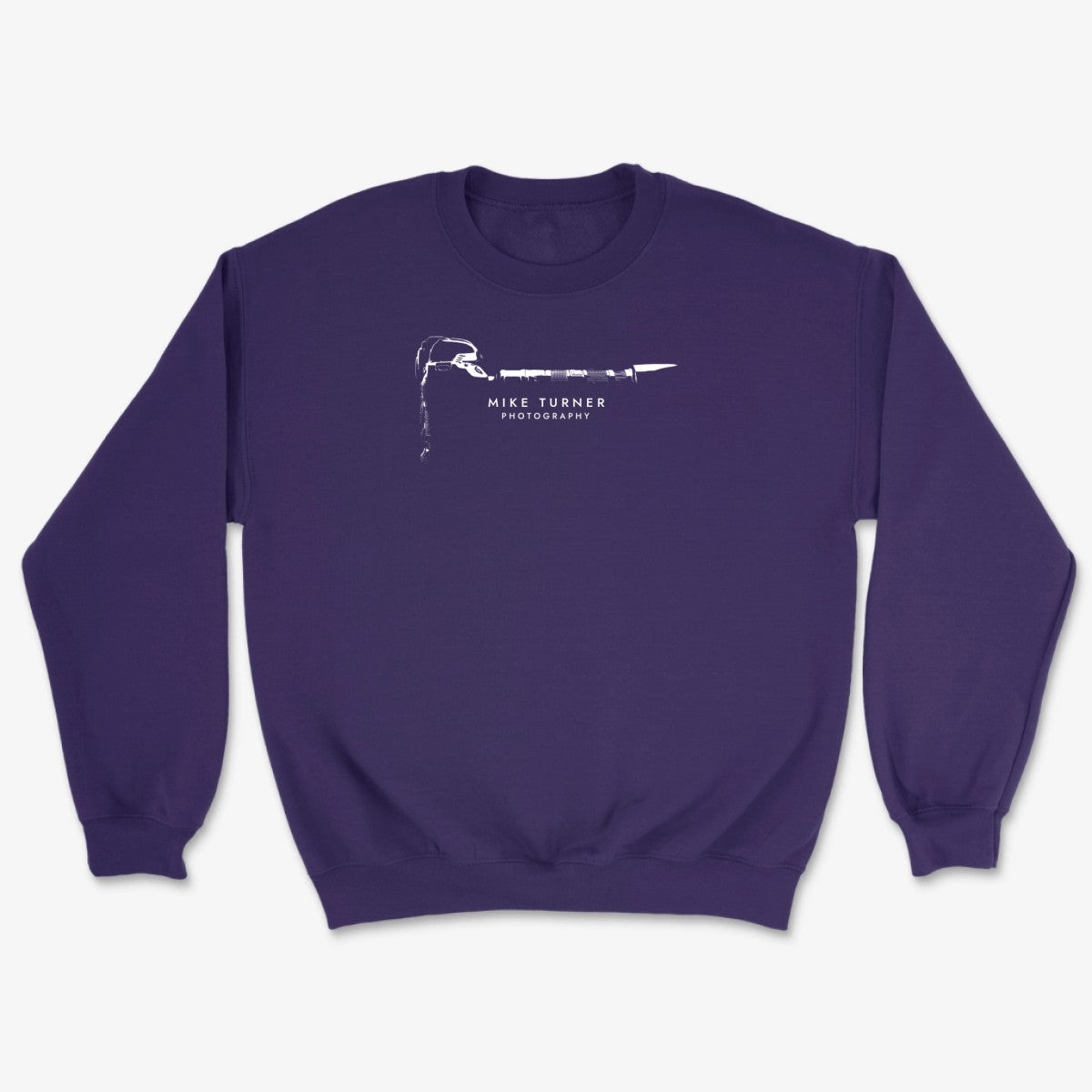 Custom Camera Silhouette Sweatshirt - Purple