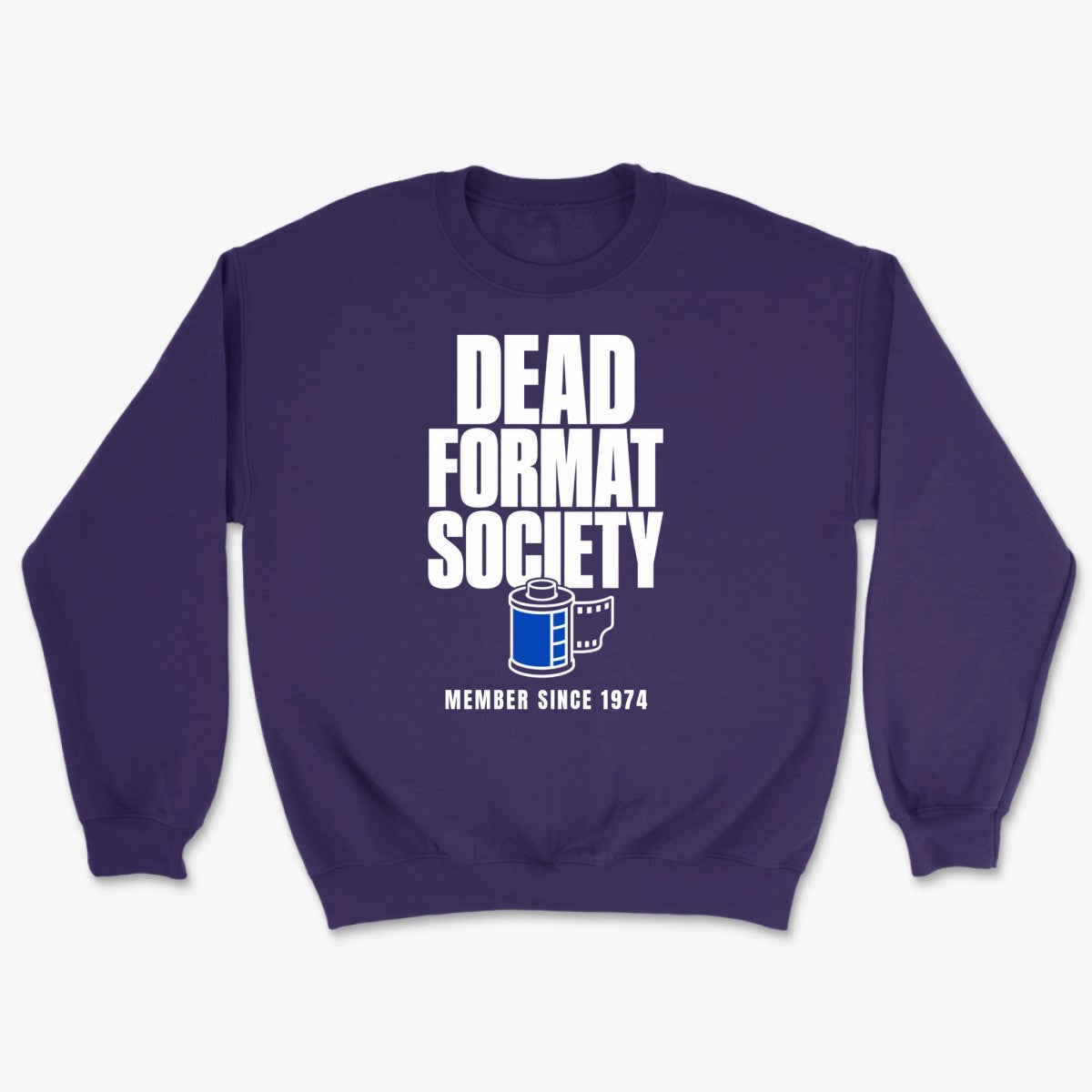 Custom Dead Format Society Sweatshirt - Purple